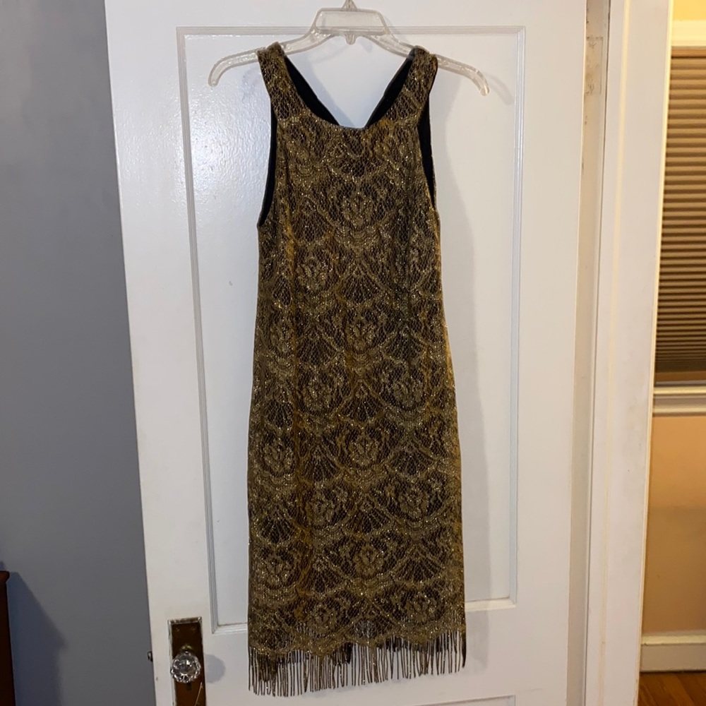 Gold party dress